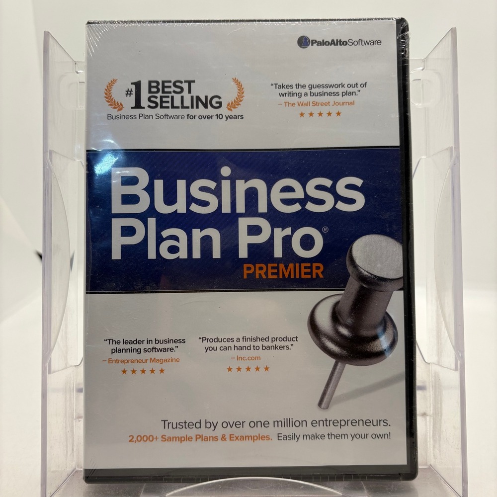 Palo Alto Software Business Plan Pro Premier PA-1245 Windows CD-ROM New Sealed
